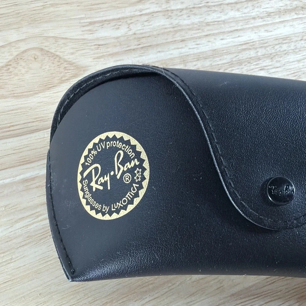 Genuine Ray-Ban Black Semi Hard Sunglasses Case Only Authentic Eyeglasses Medium
